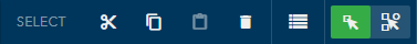 Edit feature toolbar Edit feature toolbar