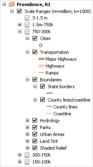 A multiscale ArcMap design for a basemap A multiscale ArcMap design for a basemap